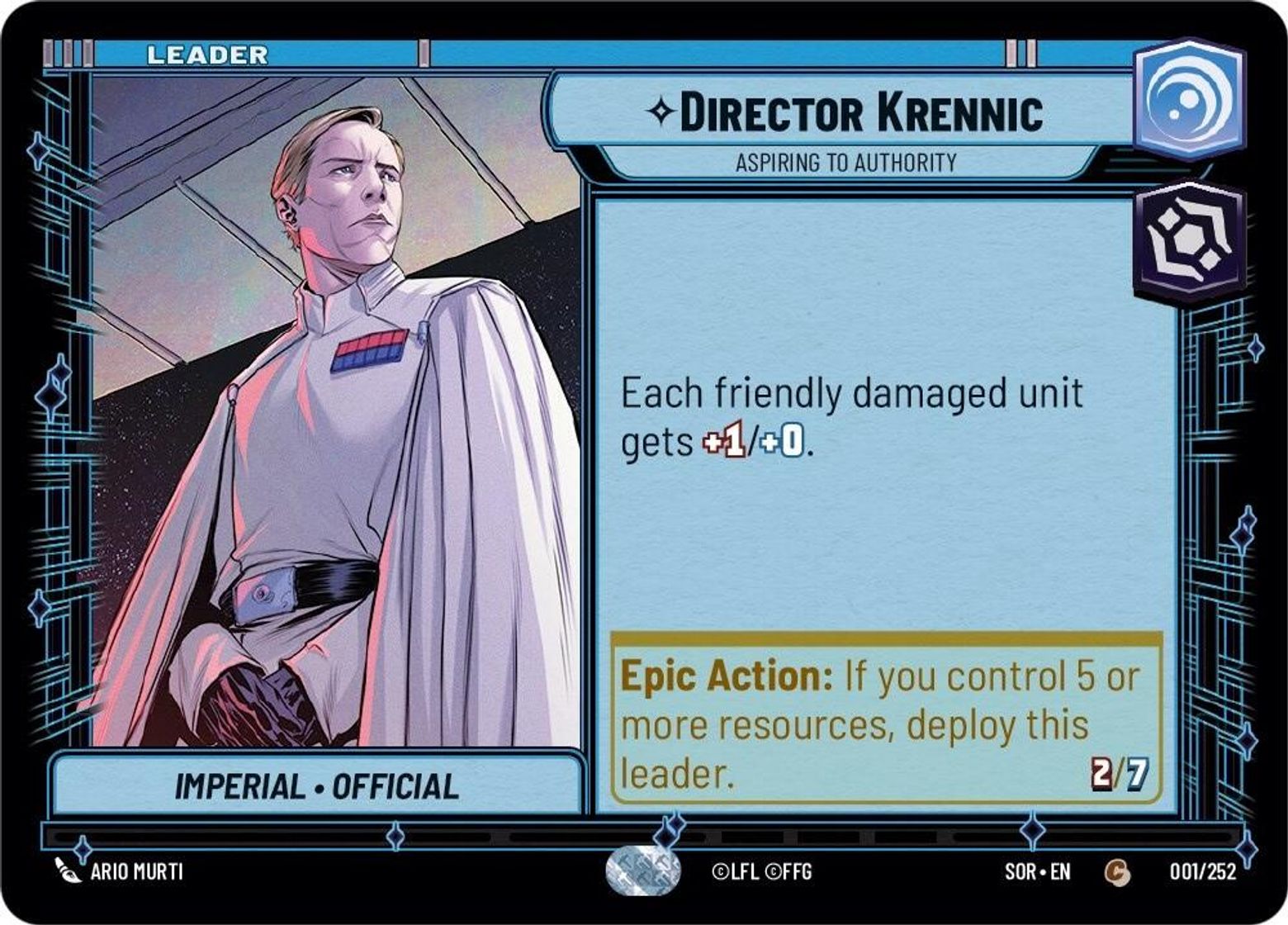 Director Krennic, Aspiring to Authority