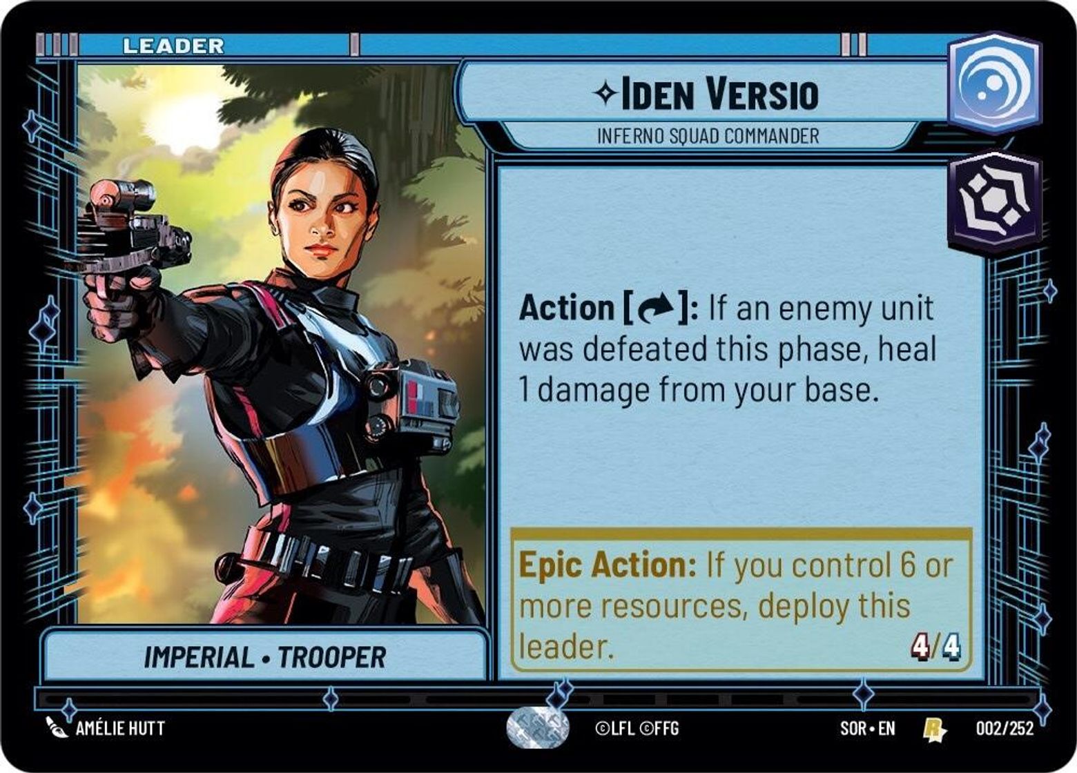Iden Versio, Inferno Squad Commander