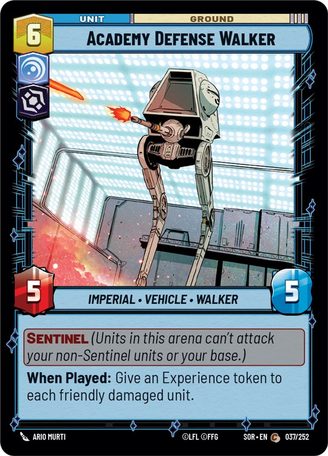 Academy Defense Walker card art