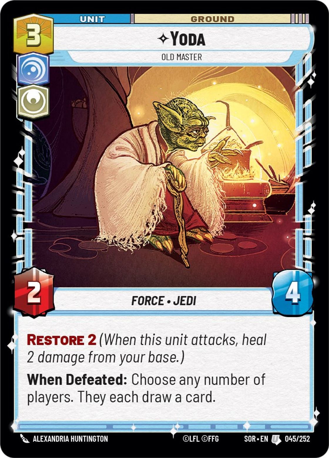 Yoda, Old Master card art