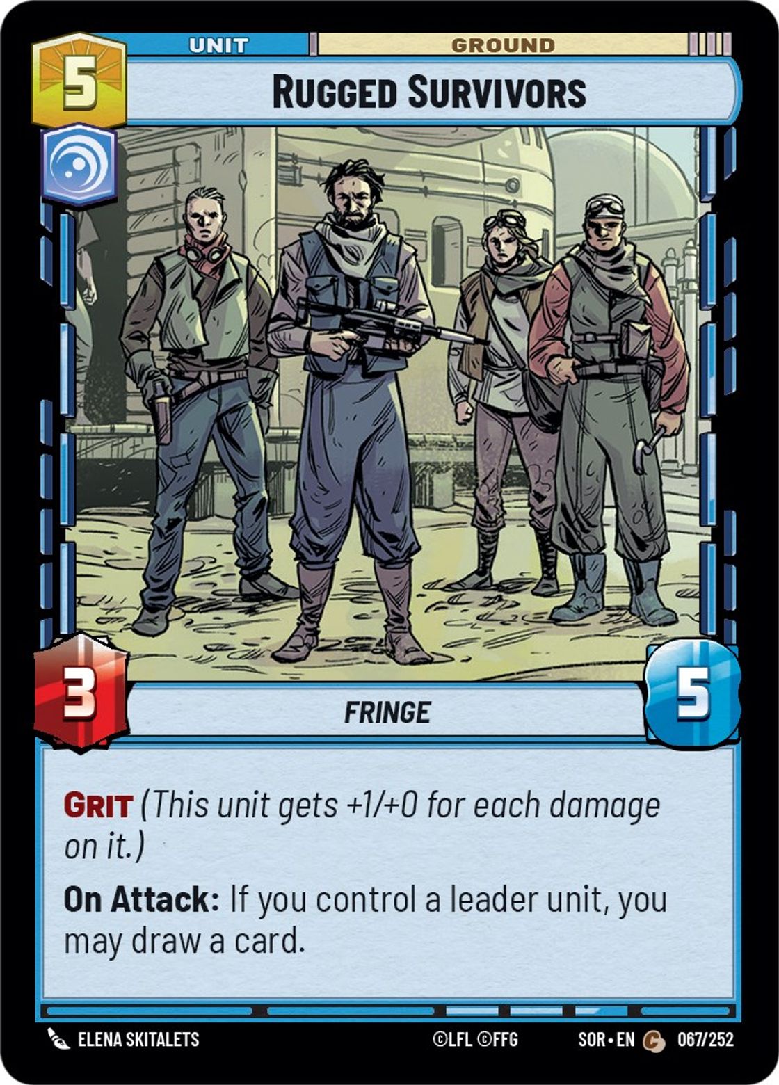 Rugged Survivors card art