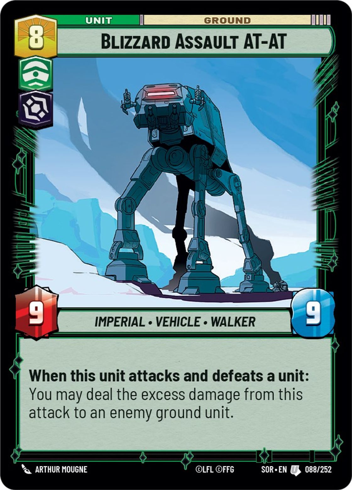 Blizzard Assault AT-AT card art