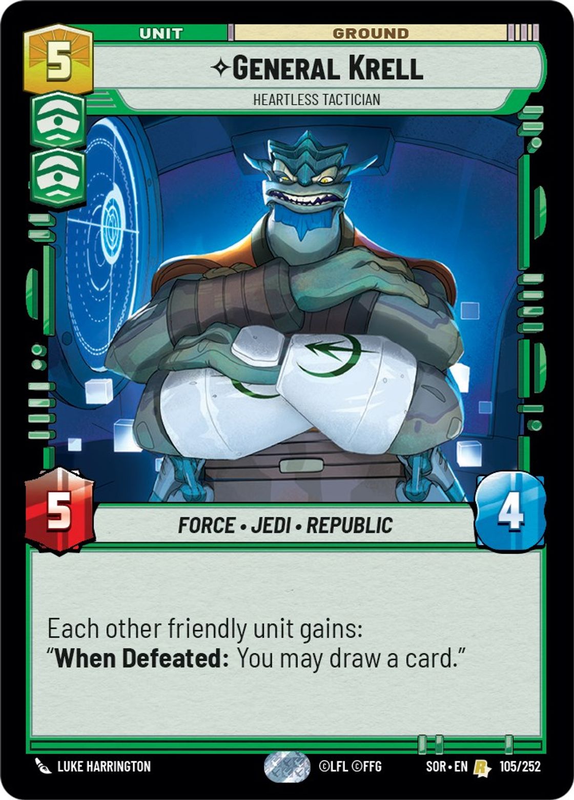 General Krell, Heartless Tactician card art