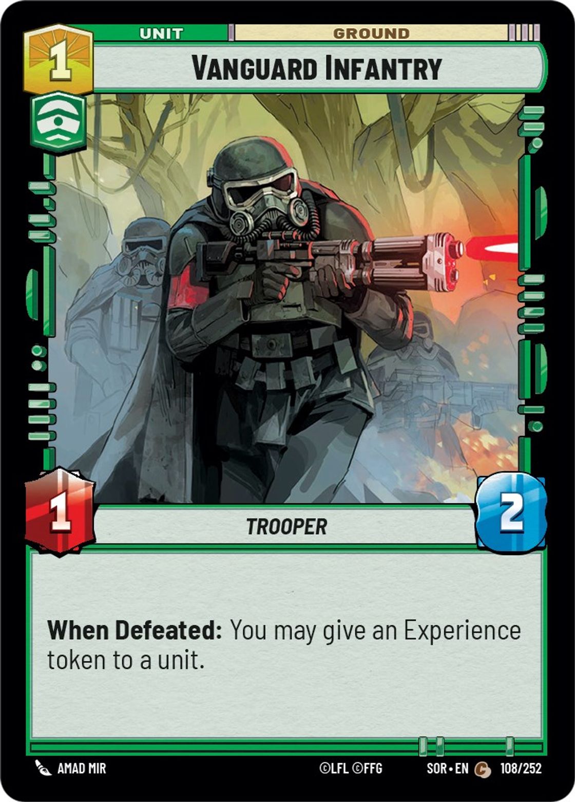 Vanguard Infantry card art