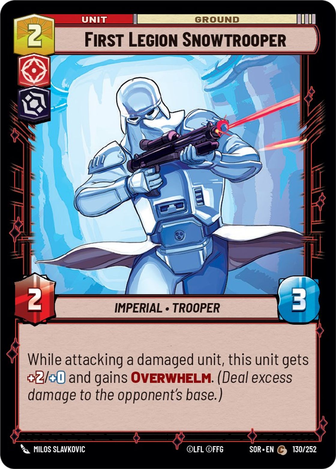 First Legion Snowtrooper card art