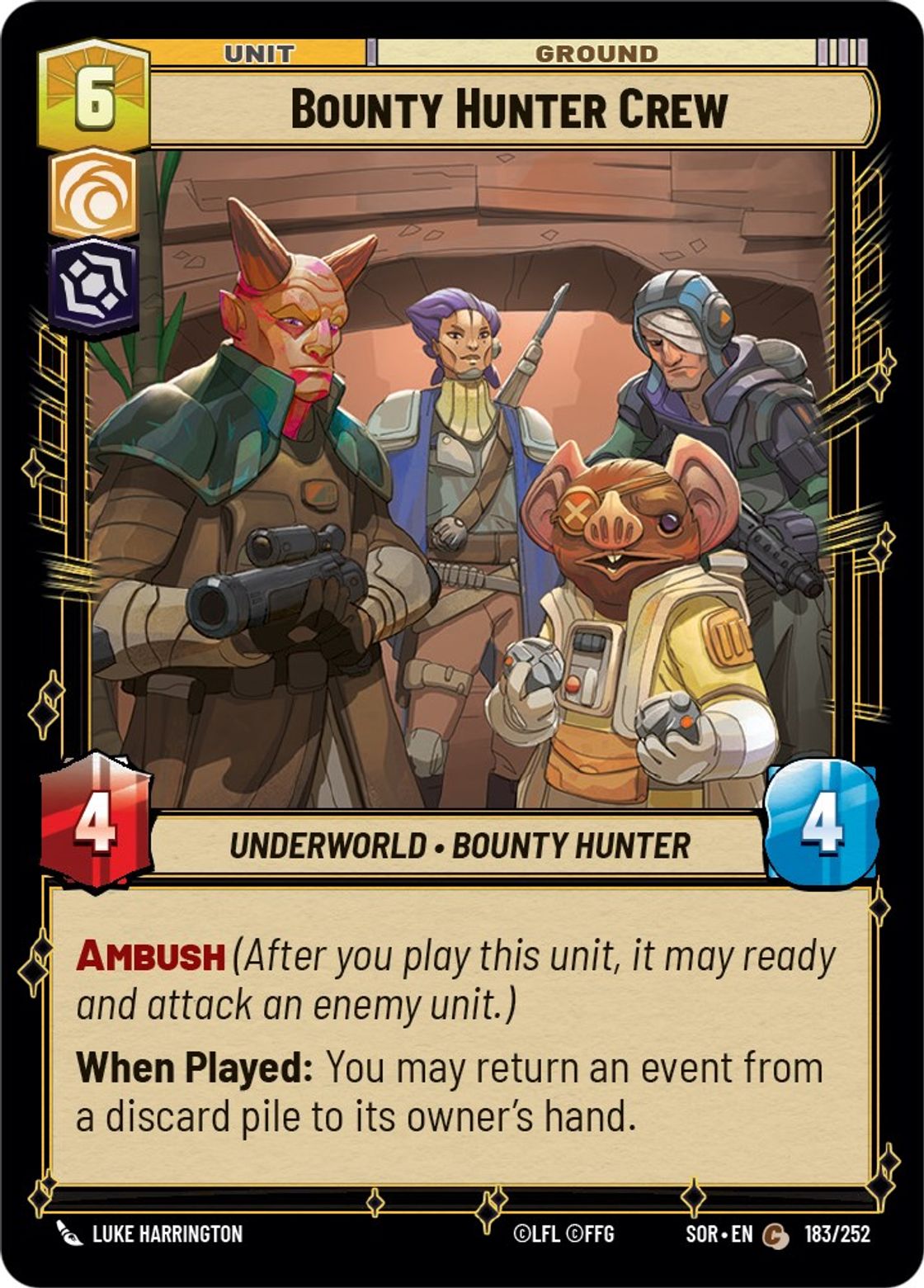 Bounty Hunter Crew card art