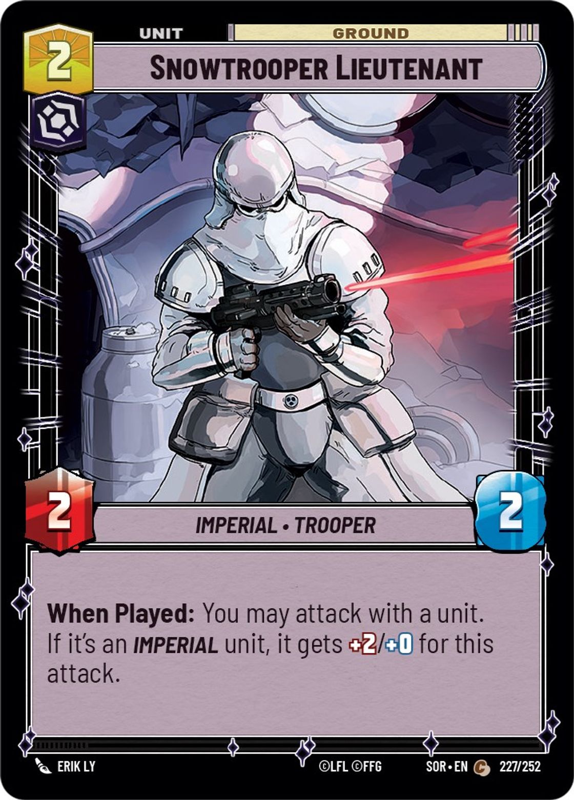 Snowtrooper Lieutenant card art