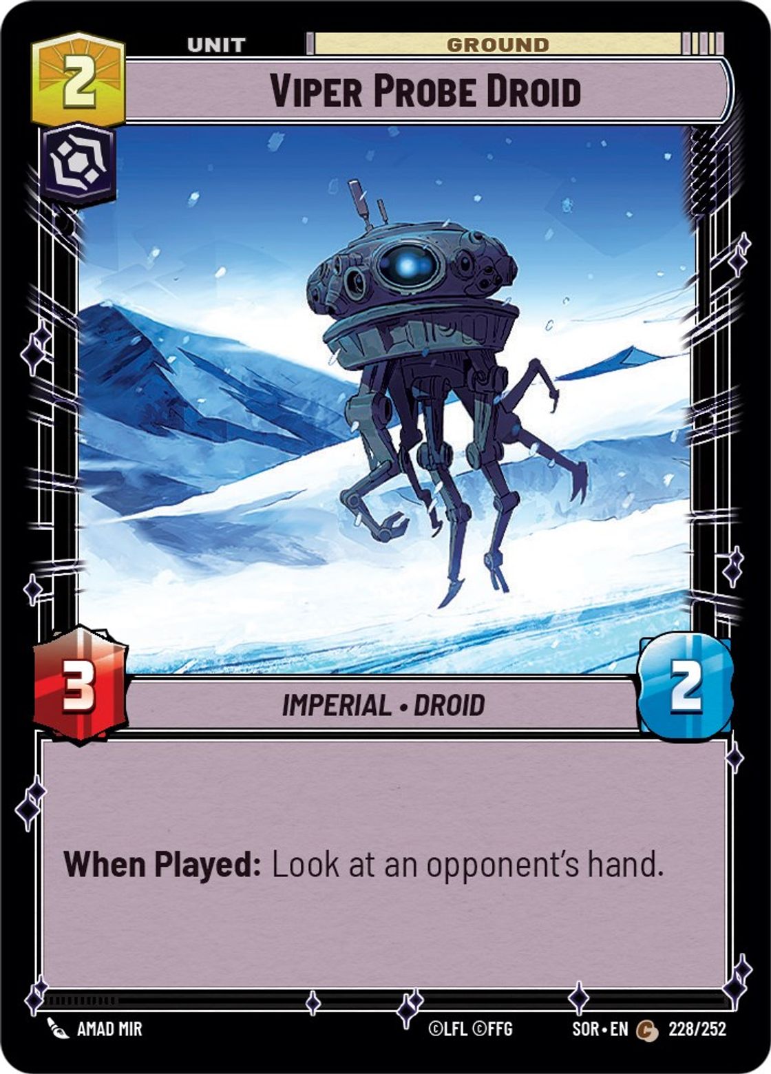Viper Probe Droid card art