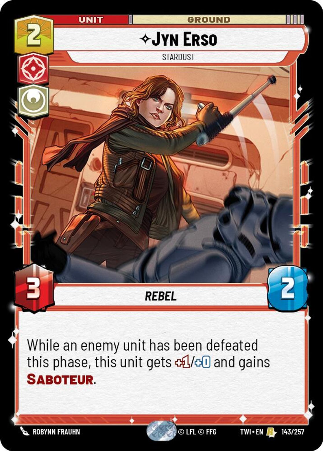 Jyn Erso, Stardust card art